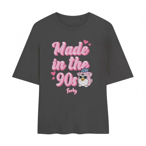 Front - Furby Womens/Ladies Made In The 90s Oversized T-Shirt