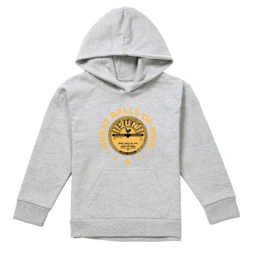 Front - Sun Records Childrens/Kids Jerry Lee Lewis Great Balls Of Fire Pullover Hoodie