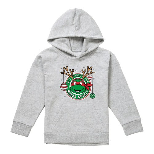 Navy - Front - Teenage Mutant Ninja Turtles Childrens-Kids Get Into The Ninja Spirit Pullover Hoodie