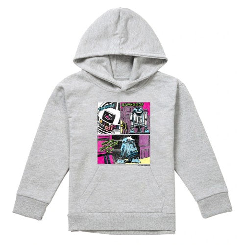 Front - Star Wars Childrens/Kids To The Rescue R2-D2 Heather Hoodie