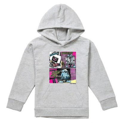 Front - Star Wars Childrens/Kids To The Rescue R2-D2 Heather Hoodie
