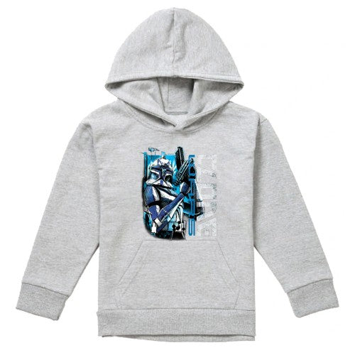 Front - Star Wars Childrens/Kids Clone Rex Heather Pullover Hoodie