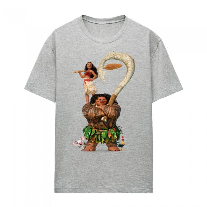 Front - Moana Womens/Ladies Maui Moana Stacked Heather T-Shirt