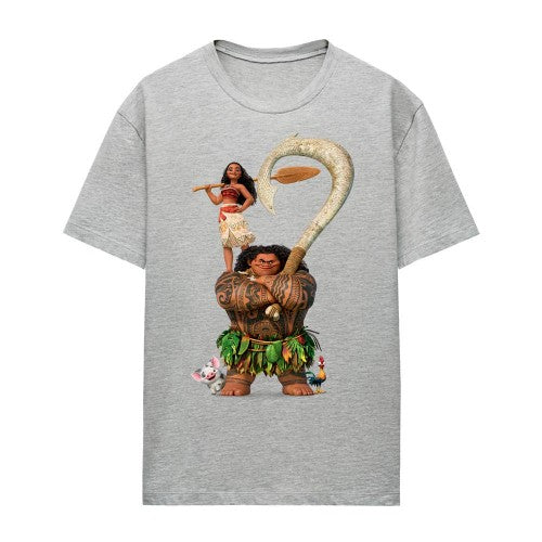 Front - Moana Womens/Ladies Maui Moana Stacked Heather T-Shirt
