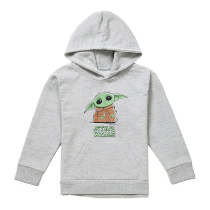 Front - Star Wars Childrens/Kids Grogu Splash Heather Hoodie