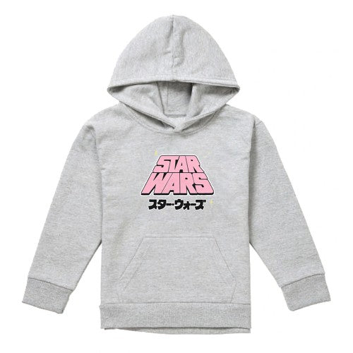 Front - Star Wars Childrens/Kids Manga Heather Logo Hoodie