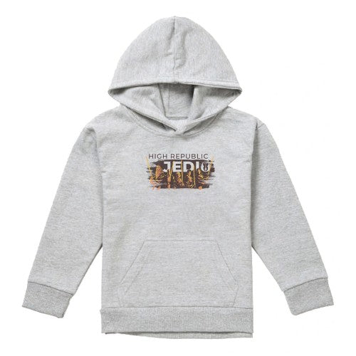 Front - Star Wars: The Acolyte Childrens/Kids High Republic Jedi Ink Group Heather Hoodie