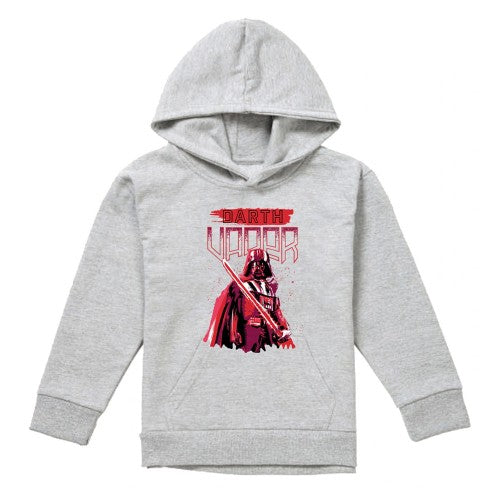 Front - Star Wars Childrens/Kids Darth Vader Paint Heather Pullover Hoodie