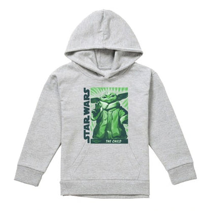 Front - Star Wars Childrens/Kids Grogu Heather Hoodie