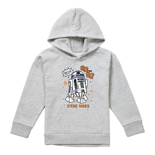 Front - Star Wars Childrens/Kids R2-D2 Marker Heather Pullover Hoodie