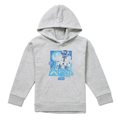 Front - Star Wars Childrens/Kids Papercut R2-D2 Heather Pullover Hoodie