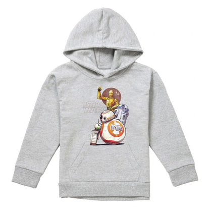 Front - Star Wars Childrens/Kids Droid Squad Heather Hoodie