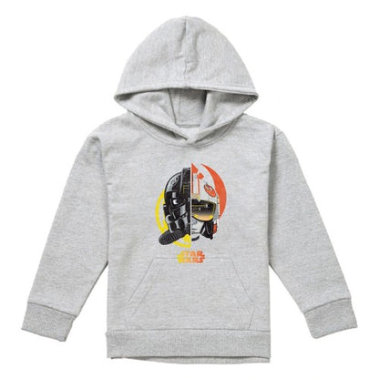 Front - Star Wars Childrens/Kids Helmet Split Heather Hoodie