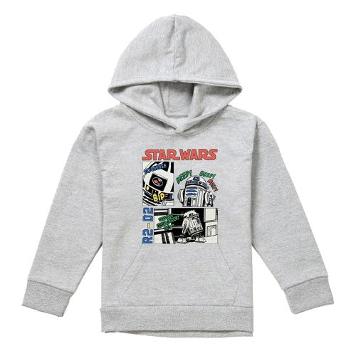 Front - Star Wars Childrens/Kids Beep Boop R2-D2 Heather Pullover Hoodie