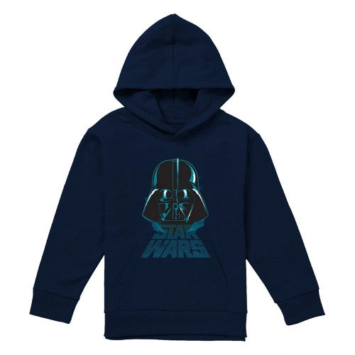 Front - Star Wars Childrens/Kids Darth Vader Distressed Hoodie