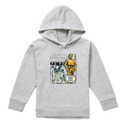 Front - Star Wars Childrens/Kids R2-D2 & C3PO Manga Hoodie