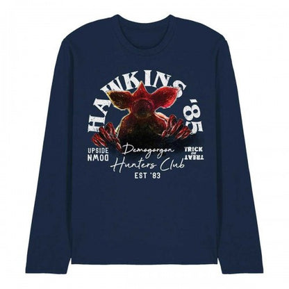 Front - Stranger Things Unisex Adult Hawkins 85 Demogorgon Long-Sleeved T-Shirt