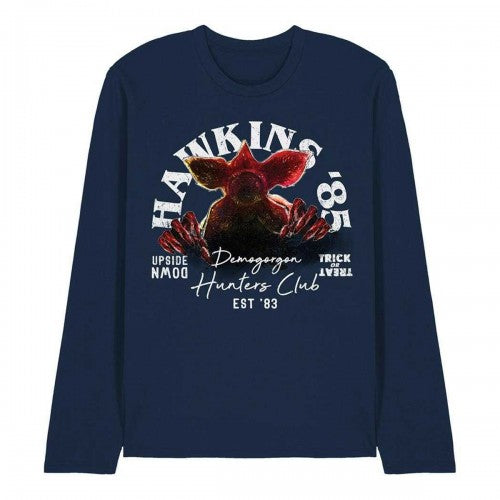 Front - Stranger Things Unisex Adult Hawkins 85 Demogorgon Long-Sleeved T-Shirt