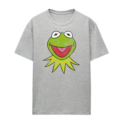 Front - The Muppets Womens/Ladies Kermit Head Heather T-Shirt