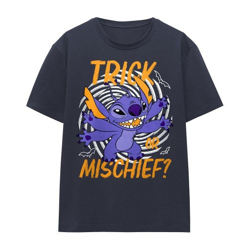 Front - Lilo & Stitch Womens/Ladies Trick Or Mischief T-Shirt