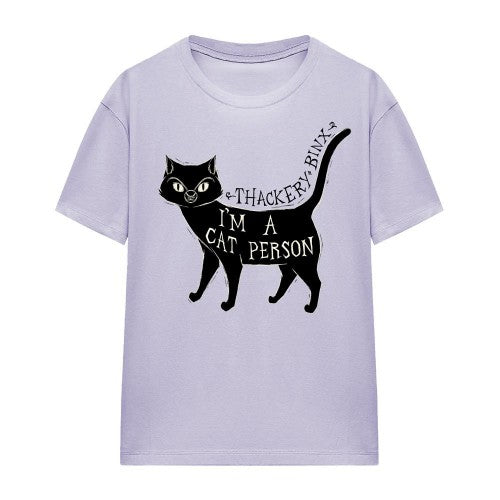 Front - Hocus Pocus Womens/Ladies I´m A Cat Person Thackery Binx T-Shirt
