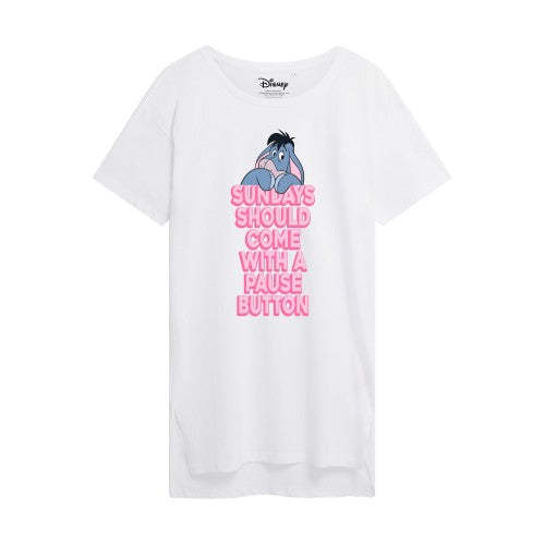 Front - Winnie the Pooh Womens/Ladies Sundays Eeyore Nightie