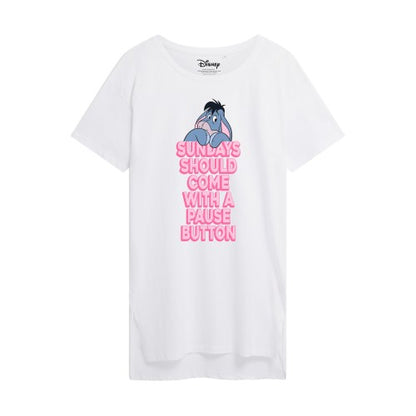 Front - Winnie the Pooh Womens/Ladies Sundays Eeyore Nightie