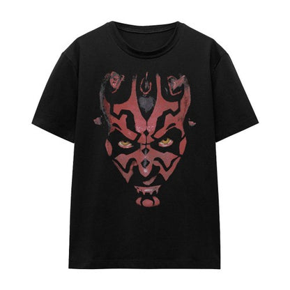Front - Star Wars Womens/Ladies Darth Maul Big Face T-Shirt