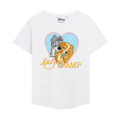 Front - Lady And The Tramp Womens/Ladies T-Shirt