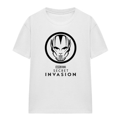 Front - Secret Invasion Womens/Ladies Mono Badge T-Shirt