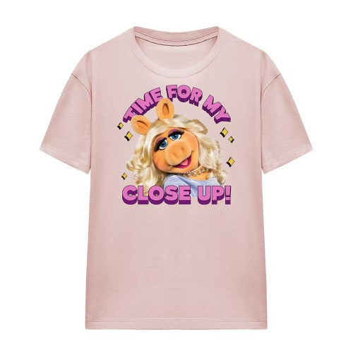 Front - The Muppets Womens/Ladies Time For My Close Up Miss Piggy T-Shirt