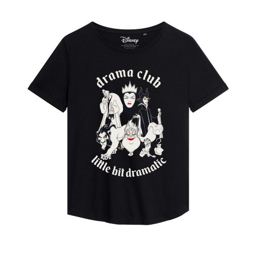 Front - Disney Womens/Ladies Little Bit Dramatic T-Shirt