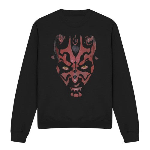 Front - Star Wars Unisex Adult Darth Maul Face Sweatshirt