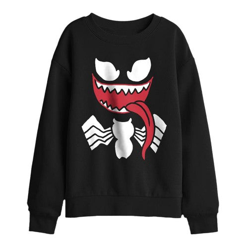 Front - Venom Childrens/Kids Face Sweatshirt
