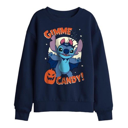 Front - Lilo & Stitch Childrens/Kids Gimme Candy Sweatshirt