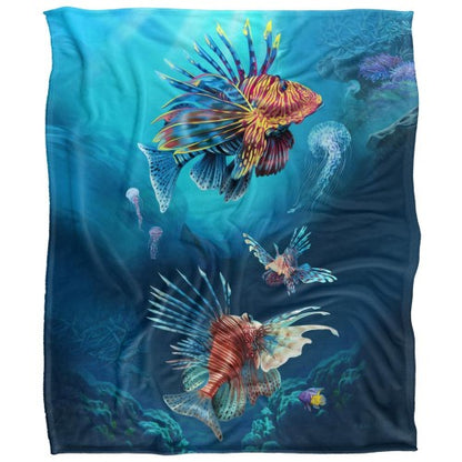 Front - JQ Licensing En Silky Lionfish Supersoft Blanket