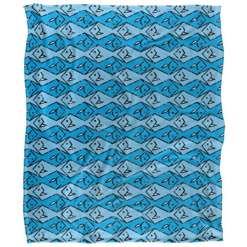 Front - JQ Licensing Silky Patterned Fishing Supersoft Blanket