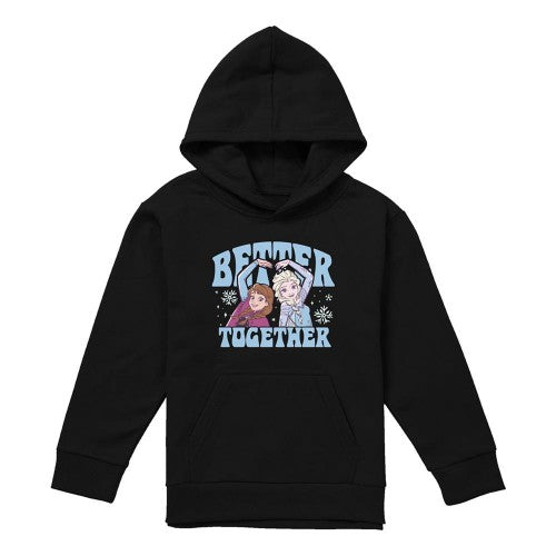 Front - Frozen Childrens/Kids Better Together Elsa & Anna Heather Pullover Hoodie