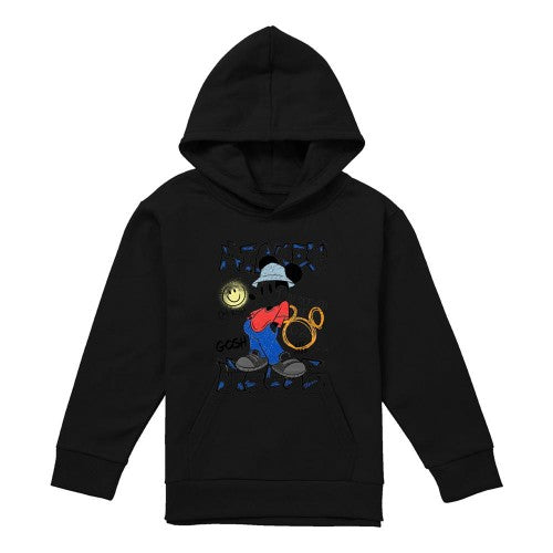 Front - Disney Childrens/Kids Street Style Mickey Mouse Heather Pullover Hoodie