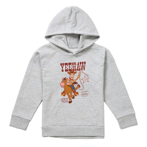 Front - Toy Story Childrens/Kids Yeehaw Woody and Bullseye Heather Pullover Hoodie