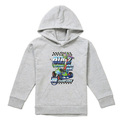 Front - Toy Story Childrens/Kids Racing Champions Buzz & RC Heather Pullover Hoodie