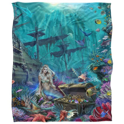 Front - JQ Licensing Silky Mermaid Supersoft Blanket