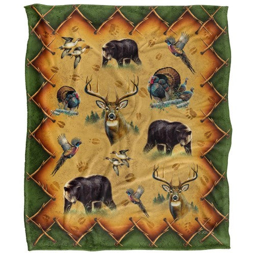 Front - JQ Licensing Cf-Jp Silky Animals Supersoft Blanket