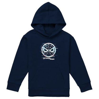 Front - Spider-Man Childrens/Kids Peter Parker Glitch Hoodie