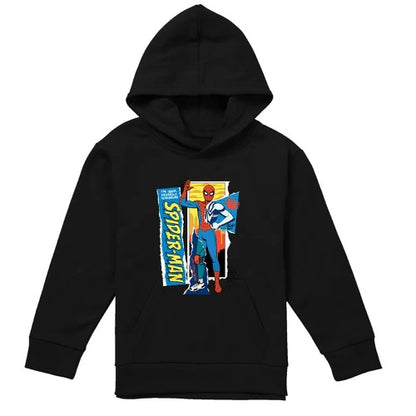 Front - Spider-Man Childrens/Kids Friendly Neighborhood Scrapbook Hoodie