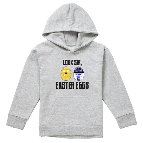 Front - Star Wars Childrens/Kids Look Sir, Easter Eggs Pullover Hoodie