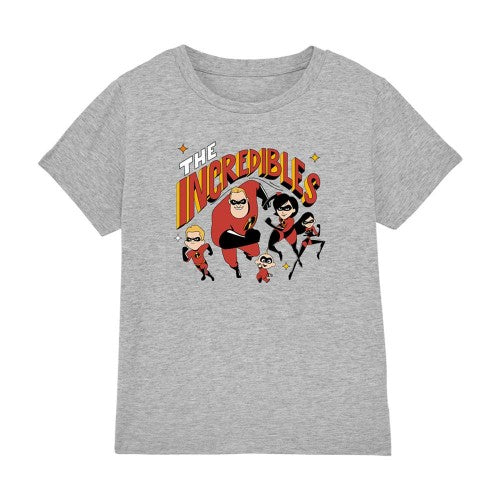 Front - The Incredibles Boys Family Heather T-Shirt