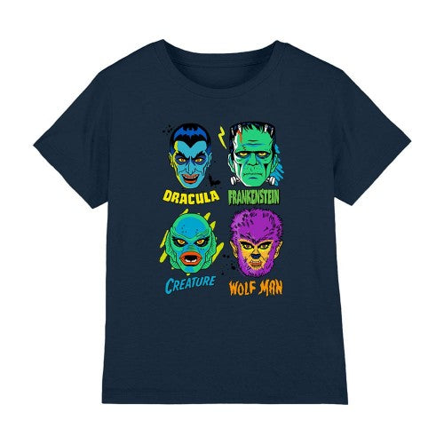 Front - Universal Monsters Childrens/Kids Wolfman Heads T-Shirt
