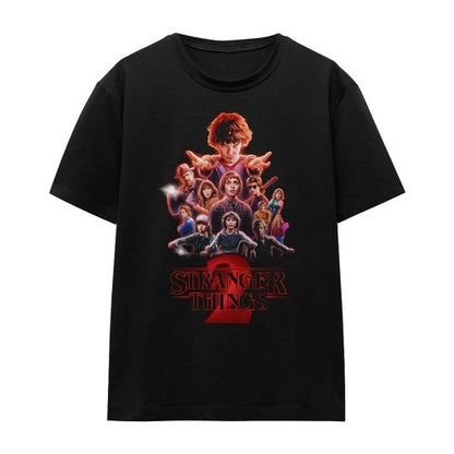 Front - Stranger Things 2 Womens/Ladies Poster T-Shirt