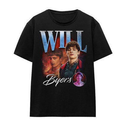 Front - Stranger Things 5 Womens/Ladies Will Homage T-Shirt